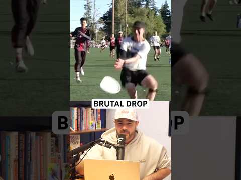 Ultimate frisbee player starts celebrating before his teammate drops the pass, a breakdown
