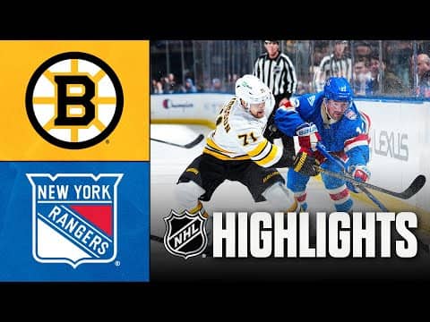 Bruins vs. Rangers | NHL Highlights | January 26, 2026
