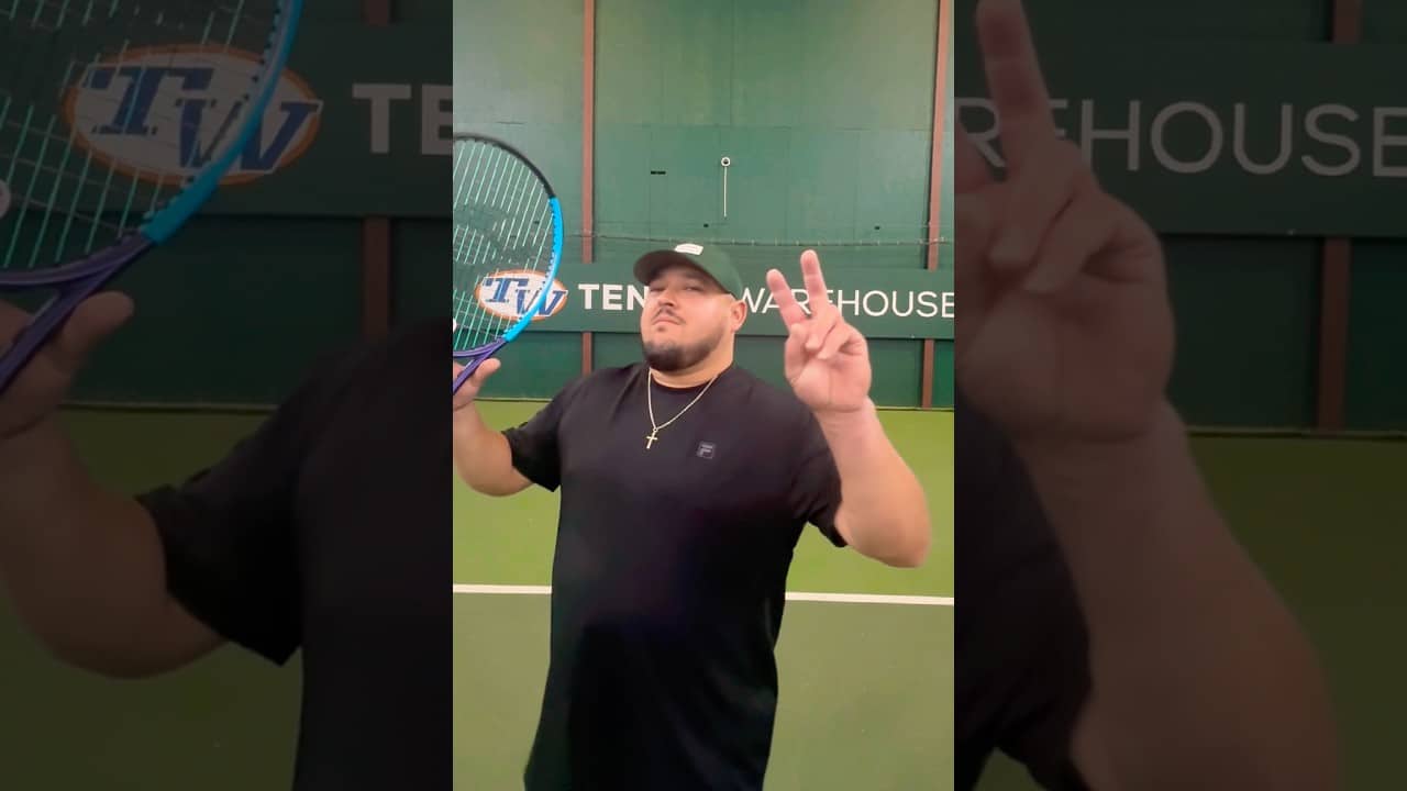 ✌️When You Get To Test the GOAT of College Tennis' String Hybrid! #tennisequipment #toroline