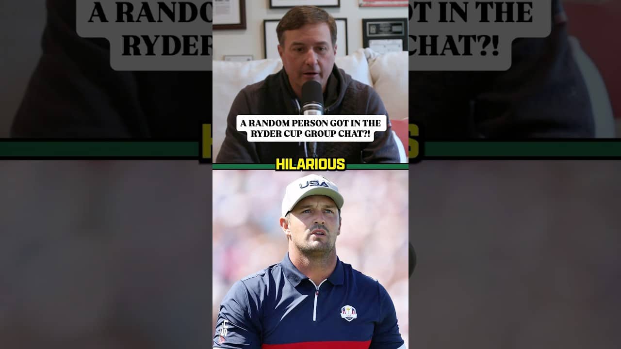 A RANDOM PERSON got in the Ryder Cup group chat because of Bryson?!