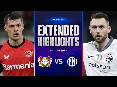 Bayer Leverkusen vs. Inter: Extended Highlights | UCL League Phase MD 6 | CBS Sports Golazo
