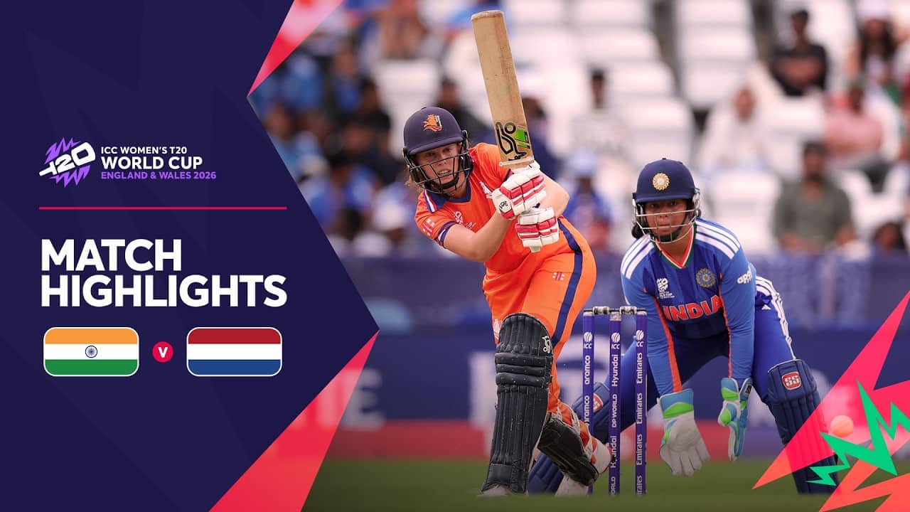 India v Netherlands | Match Highlights | Women's #T20WorldCup 2026