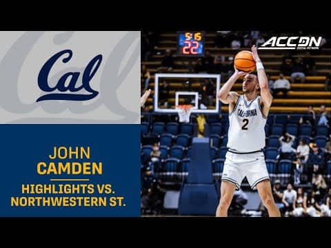 Cal's John Camden Highlights vs. Northwestern State