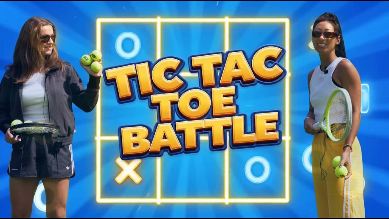 A special Tic Tac Toe with Karolina Muchova and Priscilla Hon