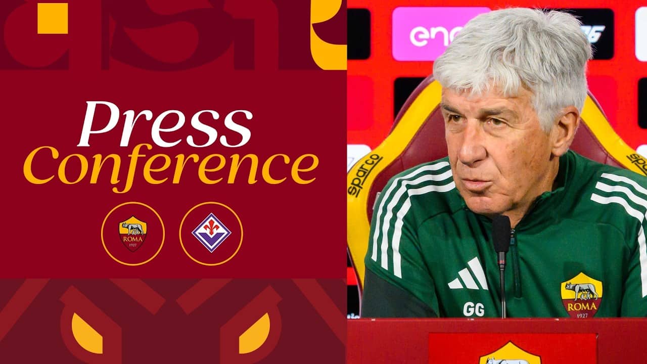 🟨 LIVE 🟥 LA CONFERENZA STAMPA DI GIAN PIERO GASPERINI ALLA VIGILIA DI ROMA-FIORENTINA