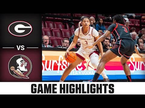 Georgia vs. Florida State Game Highlights | 2025-26 ACC Women's Basketball