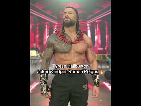 Tyrese Haliburton š¤ Roman Reigns #WrestleMania