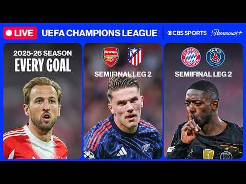 ARSENAL & PSG Semifinal MATCH REPLAY | ⭐ UEFA Champions League 24/7 ⭐