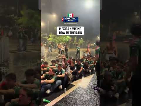 Even Mexico fans had to bring out Norway's "Viking Row"
