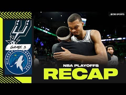 Victor Wembanyama's double-double lifts Spurs past Timberwolves | 2026 NBA Playoffs