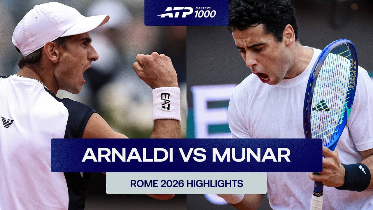 Matteo Arnaldi vs Jaume Munar Highlights | Rome 2026 Round 1