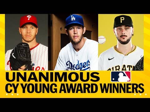 EVERY UNANIMOUS Cy Young winner in MLB history! (Ft. Skenes, Kershaw, Halladay, and MORE! 🤩)
