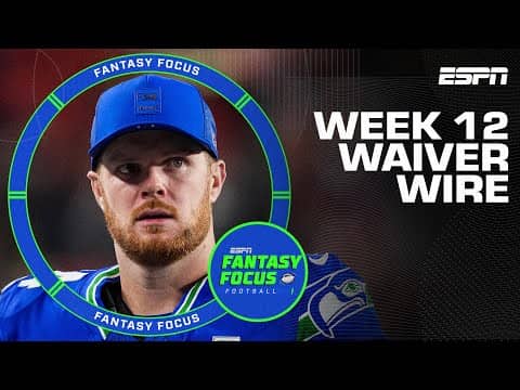 The BEST Playoff Stashes on the Waiver Wire | Fantasy Focus 🏈