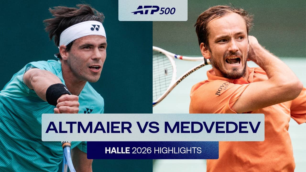 Daniel Altmaier vs Daniil Medvedev Halle 2026 QF Highlights