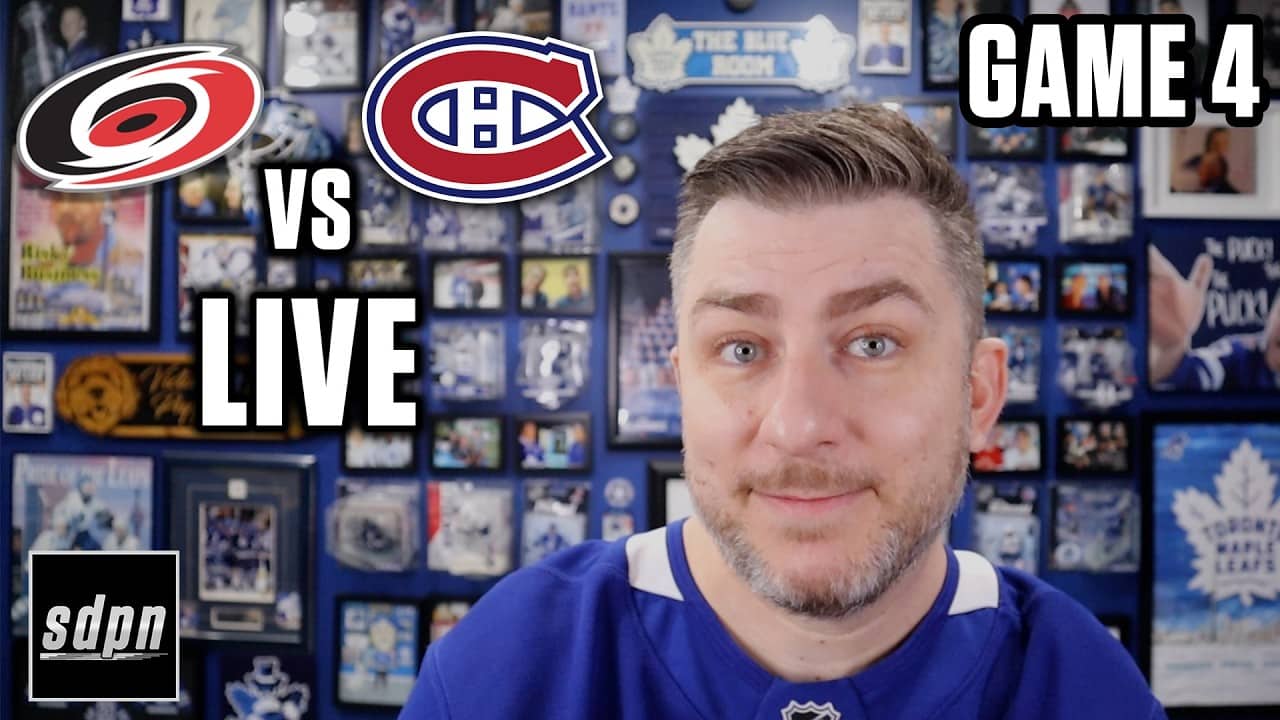 Montreal Canadiens vs Carolina Hurricanes GAME 4 LIVE w/ Steve Dangle