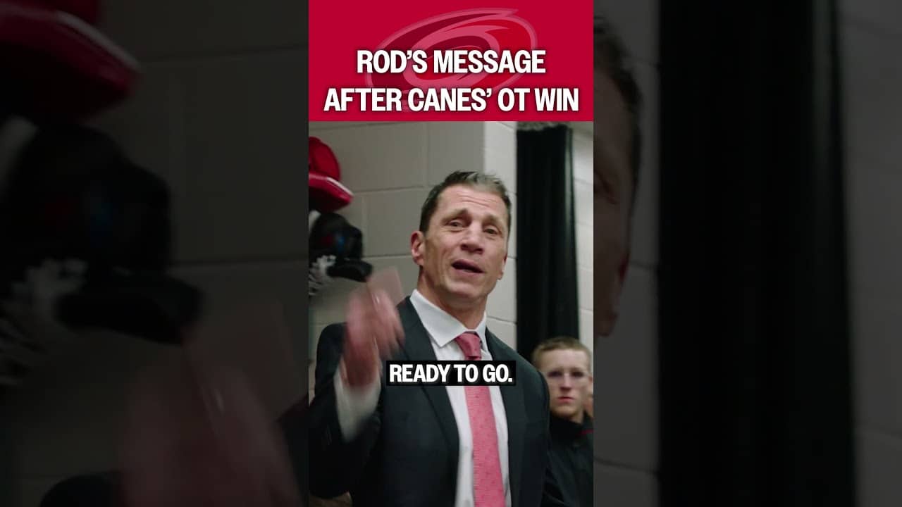 Rod's postgame message after team's OT win ❤️