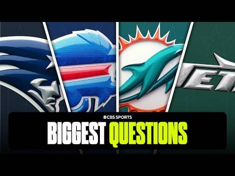 Biggest questions for each team in AFC East 🤔
