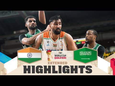 India 🇮🇳 v Saudi Arabia 🇸🇦 | Extended Highlights | FIBA Basketball World Cup 2027 Asian Qualifiers
