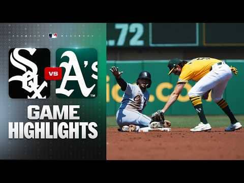 White Sox vs. A's Game Highlights (4/18/26) | MLB Highlights