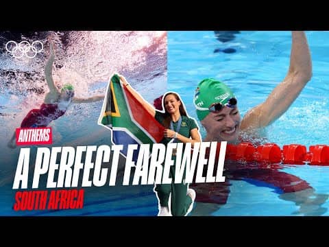 South Africa’s Most Decorated Olympian🇿🇦🏊‍♀️ | The best of South Africa at Paris 2024 | Anthems