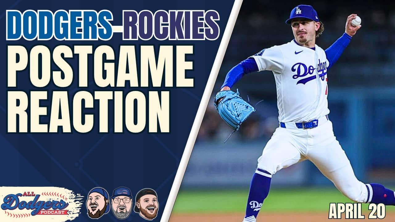 Wrobleski, Muncy, Rojas, Rushing Lead Dodgers to Victory Over Rockies | 4/20/26 Recap
