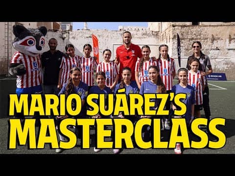 Mario Suárez along with a group of coaches from our Academy and Riyadh Air led a coaching clinic