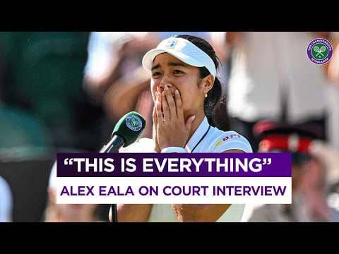 "My light up shoes and chubby cheeks" | Alex Eala's on court interview after defeating Iga Swiatek