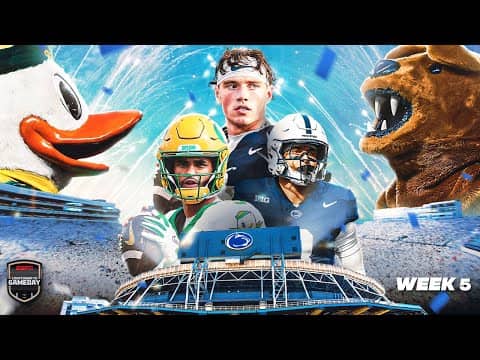 Oregon at Penn State LEADS a Jam-Packed Weekend! 💥 + Top Game Previews | Countdown to GameDay