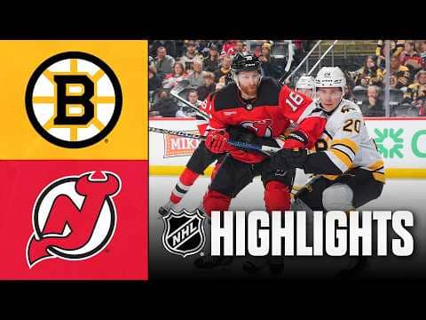 Bruins vs. Devils | NHL Highlights | March 16, 2026