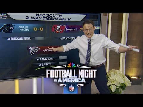 Playoff Picture: Steve Kornacki analyzes wild NFC South race and top seed odds | FNIA | NFL on NBC