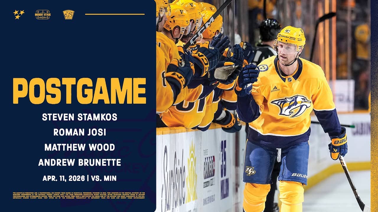 Stamkos, Josi, Wood & Brunette - Postgame: April 11, 2026