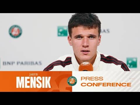 Jakub Mensik | QF Press Conference | Roland-Garros 2026