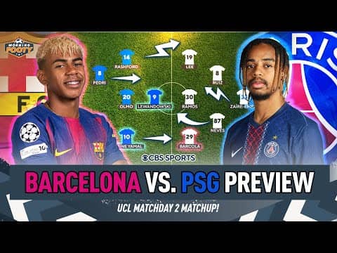 Barcelona vs. PSG Champions League LAST LOOKS MATCH PREVIEW | Projected Starting XIs | Morning Footy