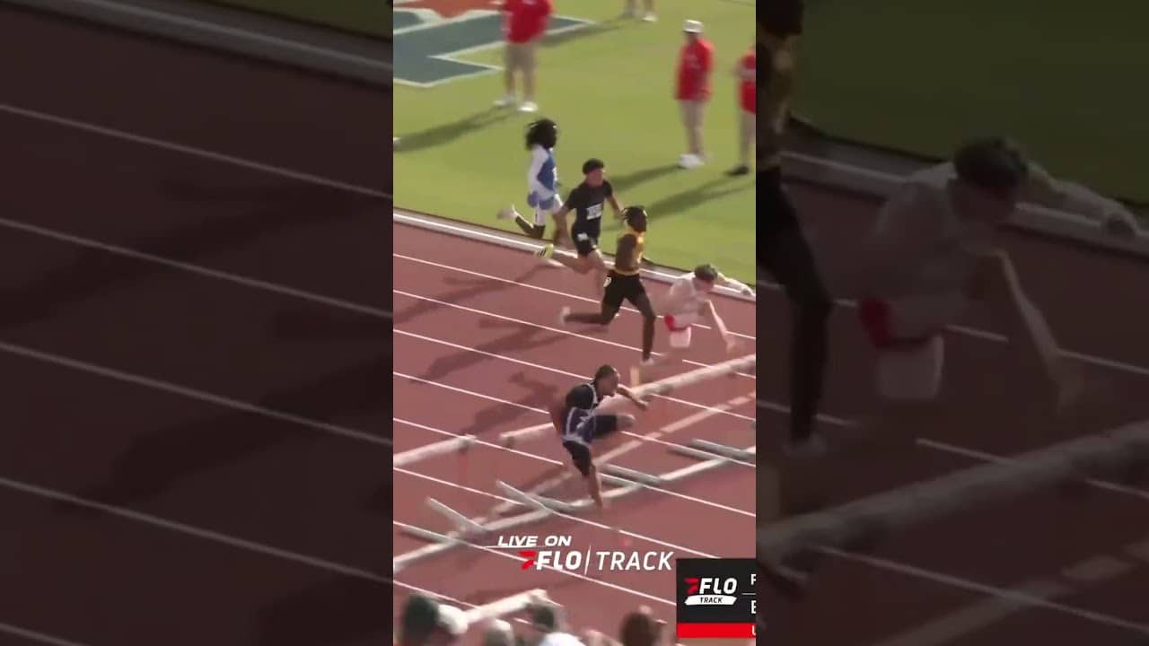 13.50 despite clipping six hurdles? Traevonne Latimer won the UIL 5A Title in the 110H with a 13.50