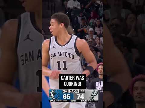 CARTER TURNED UP THE HEAT 🔥 📺 FanDuelSN SW, Prime  #spurs #nba #carterbryant