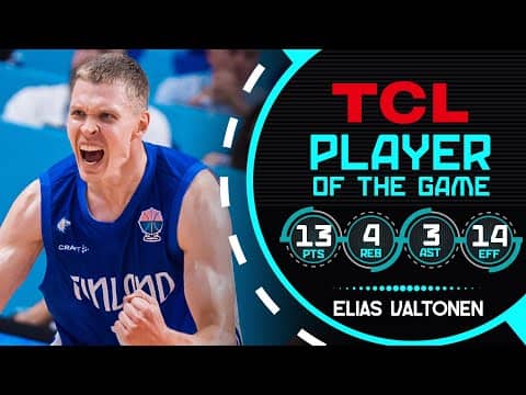 Elias Valtonen (13 PTS) | TCL Player Of The Game | SRB 🇷🇸 vs FIN 🇫🇮 | FIBA EuroBasket 2025