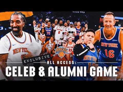 JR Smith and The Rizzler GO OFF at the alumni & celebrity game | Knicks All-Access