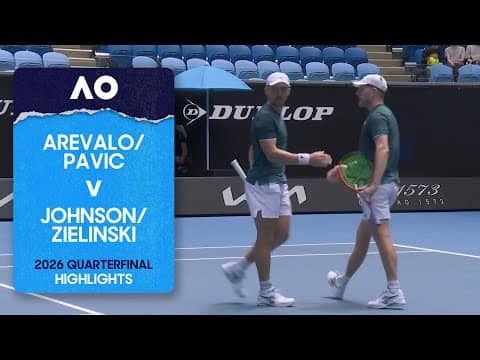 Arevalo/Pavic v Johnson/Zielinski Highlights | Australian Open 2026 Quarterfinal