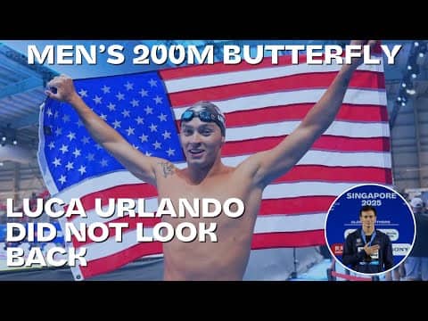 Luca Urlando Crushes 200m Butterfly, Takes Gold Without Looking Back! 🥇🇺🇸