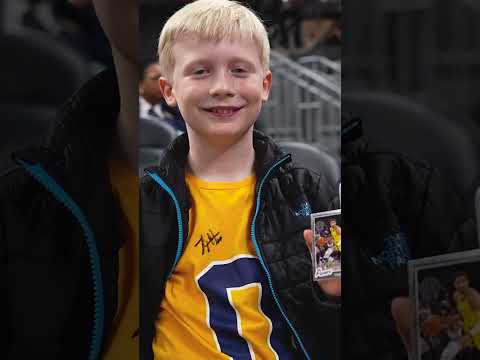 Tyrese Haliburton Signed Autographs for These Young Fans Ahead of Tonight's Game 💙✍️