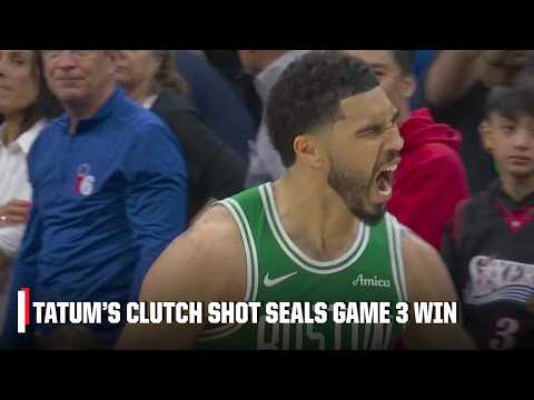 Jayson Tatum Game 3 DAGGER ☘️ Clutch 3 gives Celtics the series lead | NBA on ESPN