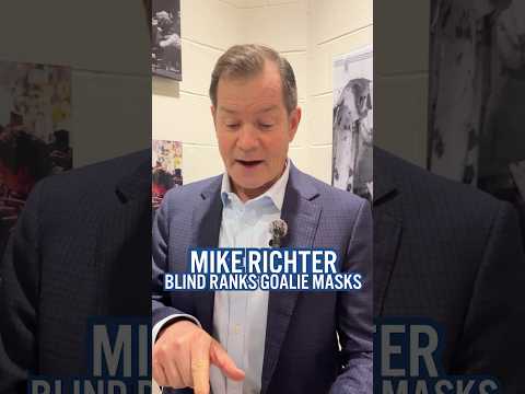 #nyr goalies’ mask game? 10/10 😮‍💨 #mikerichter #blindrank #nhl #hockey #goalie #goaliemask