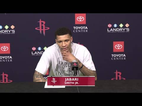 Postgame Press Conference by Jabari Smith Jr. vs Portland Trailblazers