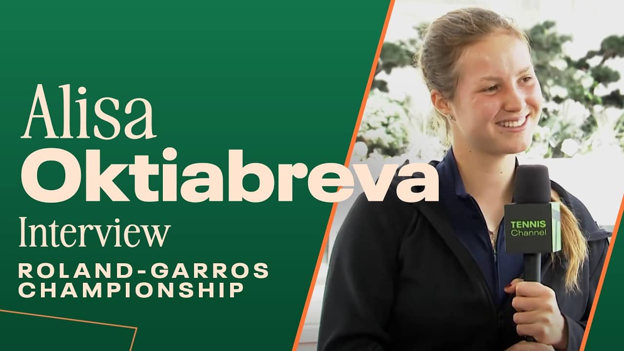 Girl's Junior Champion Alisa Oktiabreva looks up to Djokovic & plays violin | 2026 Roland Garros
