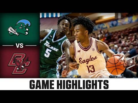 Tulane vs. Boston College Game Highlights | 2025-26 ACC Men's Basketball