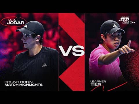 Rafael Jodar vs Learner Tien Highlights | 2025 Next Gen ATP Finals