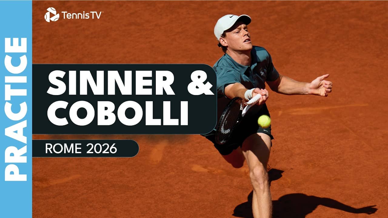 LIVE STREAM: Jannik Sinner and Flavio Cobolli in an All-Italian Practice