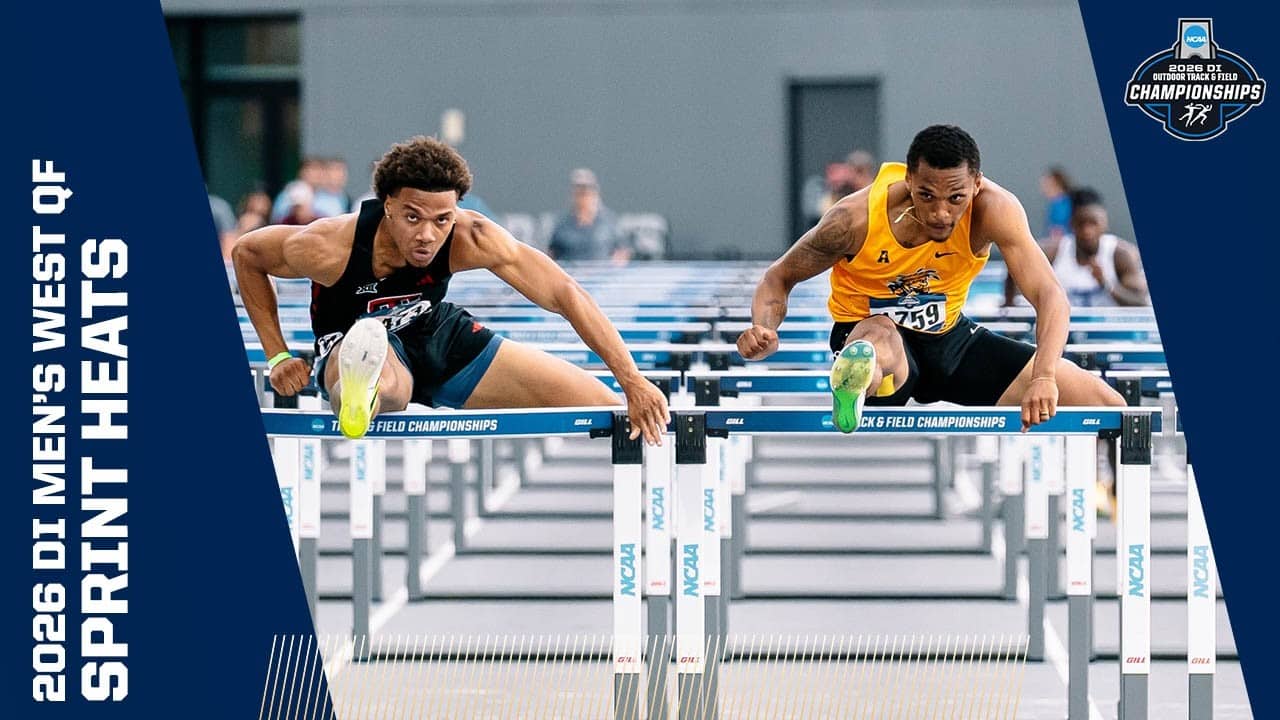 Every men's sprint heat from the 2026 NCAA Division I West Quarterfinal Round track and field meet