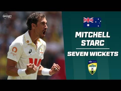 Sensational Starc leads the way with first-day haul | Men's Ashes 2025-26
