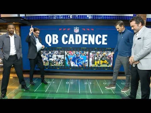 Eli Manning vs. Jeff Saturday in a QB cadence challenge?! | Get Up